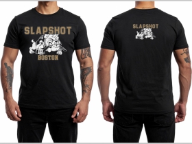Slapshot  - čierne p&aacute;nske tričko 100%bavlna